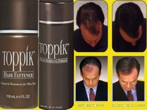 قویترین پودر پرپشت کننده موی سرتاپیک   Toppik اصل طبیعی بدون عوارض 