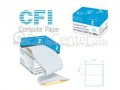 کاغذ کامپیوتر - فرم پیوسته دو نسخه کاربن لس 2L وسط پرفراژ CFI Computer Paper - کاربن پاناسونیک
