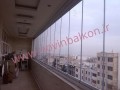 شیشه های ریلی نوین بالکن البرز - بالکن بندی