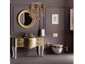 شرکت سیگما فروشنده توالت فرنگی لوکس طلایی - توالت زمینی قیمت