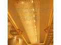 لوستر فیبر نوری تالاری و هتلی - نصب لوستر در سقف گچی
