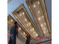 طراحی و اجرا نورپردازی استخر ،سقف کشسان ،فیبر نوری و لوستر