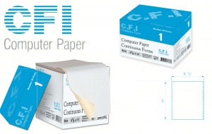 کاغذ کامپیوتر CFI Paper - فرم پیوسته - A4 - کاربن لس 80 ستونی یک نسخه فروش عمده  