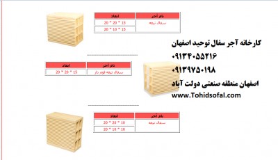 آجر سفال درجه 1 و 2