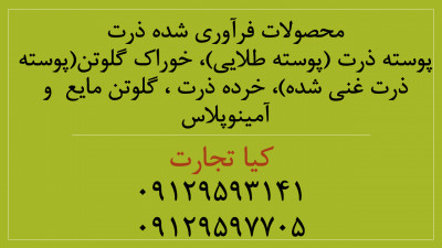 فروش فرآورده های ذرت