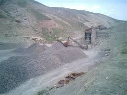 Basalt mine in iran