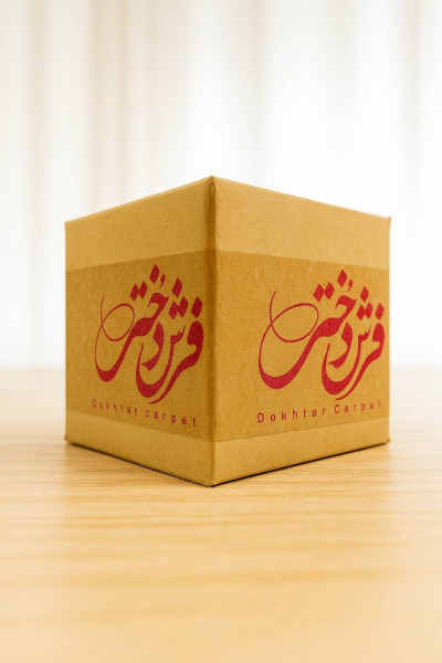 چاپ لوگو روی چسب 5 سانت رنگ قرمز(فرش دختر)