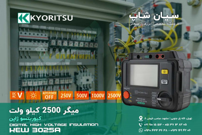 تستر مقاومت عایق کابل کیوریتسو KYORITSU 3025A 