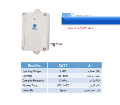 سنسور اعلام نشت آب پرلا مدل RWT_7