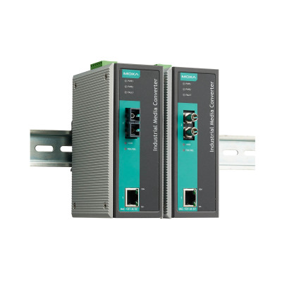 مبدل اترنت به فیبر نوری صنعتی موگزا MOXA IMC-101-M-SC-T Ethernet to Fiber Converter