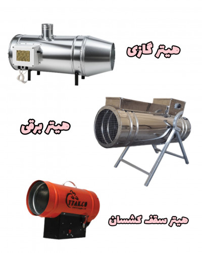 هیتر فن دار گلخانه | هیتر صنعتی 09190993466