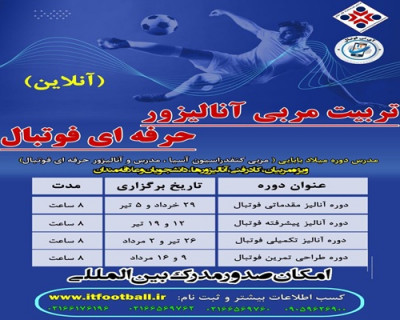 پکیج تربیت مربی آنالیزور حرفه ای فوتبال 