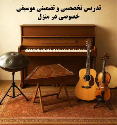 تدریس تخصصی پیانو، هنگ درام، سنتور خصوصی در منزل شما توسط مدرس خانم