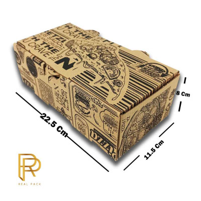 جعبه سوخاری سه تکه مقوای ایفلوت طرح عمومی ( ۱۰۰ عددی )