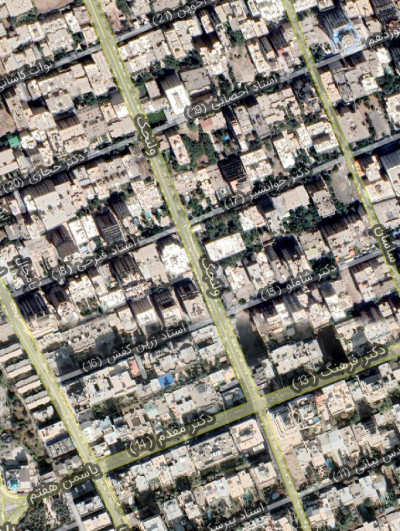 دانلود جدیدترین نقشه و تصویر ماهواره ای منطقه 1 تهران
