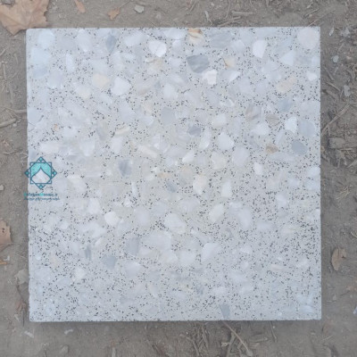 موزاییک چینی نمره 5 – زمینه طوسی و سنگ سفید