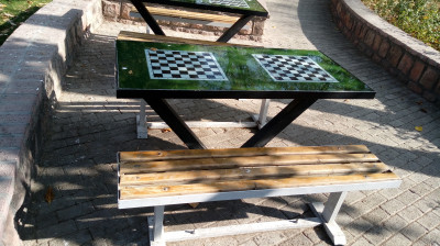 میز شطرنج پارکی _ مبلمان شهری _ وسایل بازی پارکی