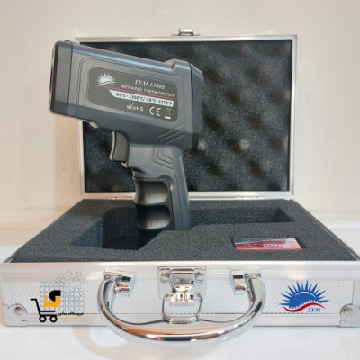 ترمومتر تفنگی با لیزر 2 نقطه ای 1300 درجه مدل TEM 1300E