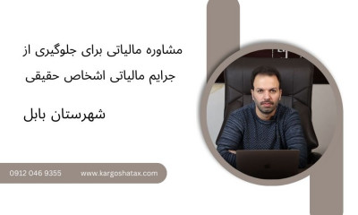 مشاوره مالیاتی برای جلوگیری از جرایم مالیاتی اشخاص حقیقی