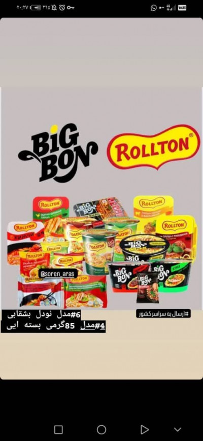 فروش عمده نودل بشقابی 
