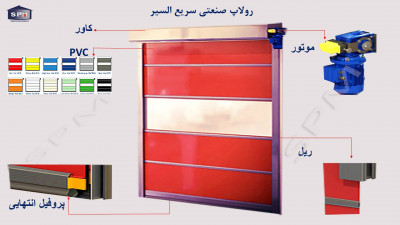 درب سریع فولد شونده و رول شونده برند SPM