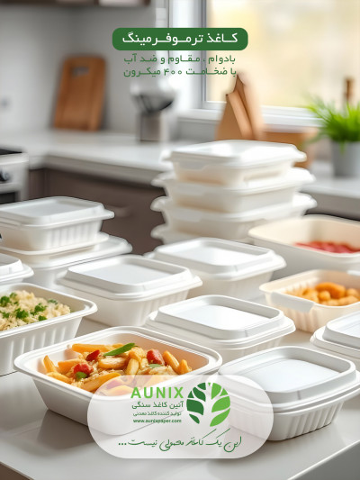 تولید و عرضه کاغذ ترموفرمینگ 400 میکرون با کیفیت عالی