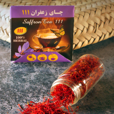 چای سیاه و زعفران