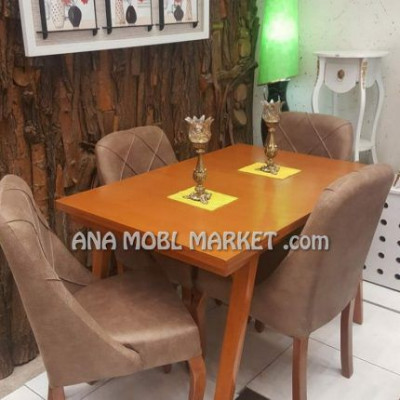 میز ناهارخوری چوبی 4 نفره
