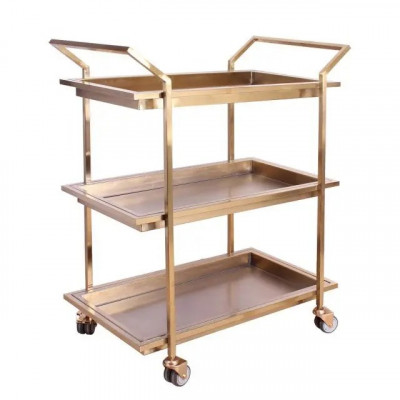 ترولی رستورانی 713 استیل طلایی برند آذین صنعت