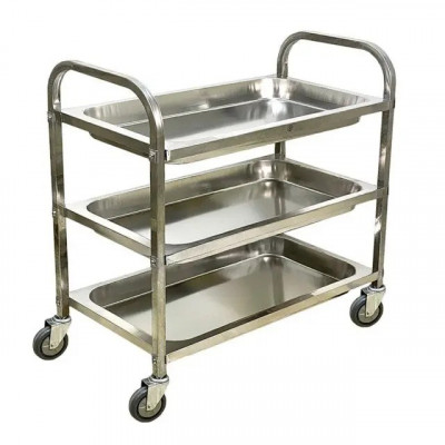 ترولی تمام استیل سه طبقه گود 613 برند آذین صنعت