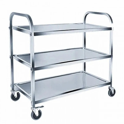 ترولی استیل سه طبقه 623 برند آذین صنعت