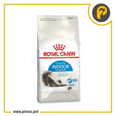 غذای خشک گربه رویال کنین مدل لانگ هیر ایندور (2 کیلوگرم)