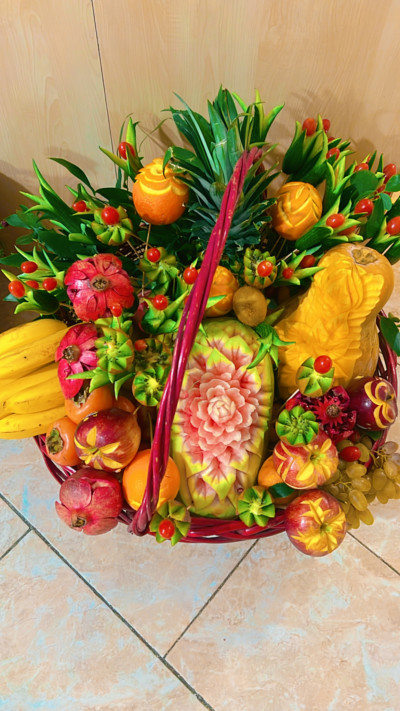 میوه آرایی و حکاکی هندوانه در کرج