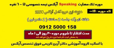 دوره فشرده آیلتس نیمه خصوصی با اساتید گروه آموزش آیلتس دکتر کریمی