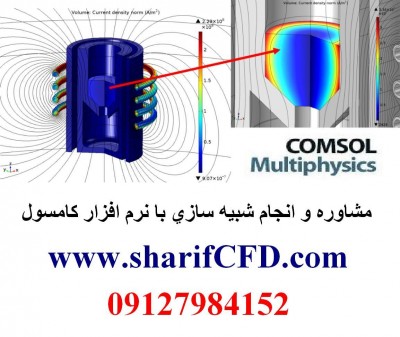 انجام پروژه های صنعتی و تحقیقاتی کامسول comsol multiphysics