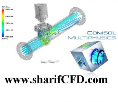 انجام شبیه سازی سیالات با نرم افزار کامسول comsol multiphysics  