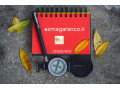 AD is: قطب‌نما مدل لنزاتیک (Lensatic Compass) 