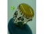 انگشتر نقره مردانه عقیق زرد کد558