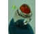انگشتر نقره مردانه عقیق روشن کد557